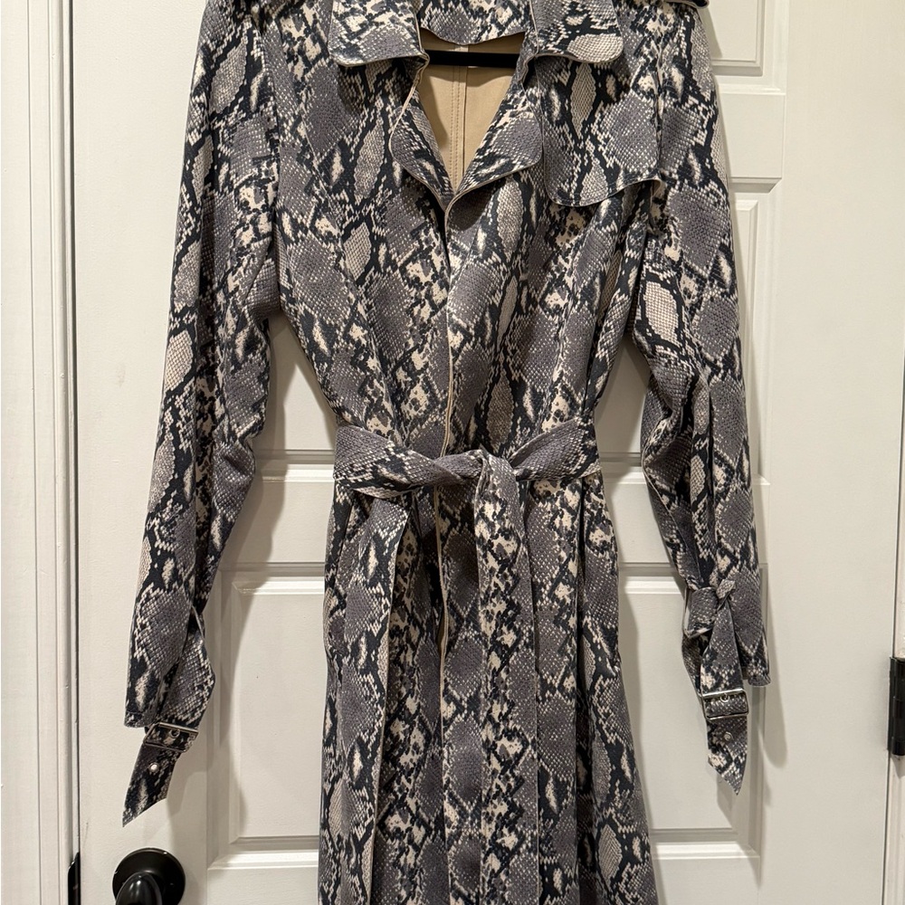 Love Token Snakeskin print faux Suede jacket - Picture 3 of 8